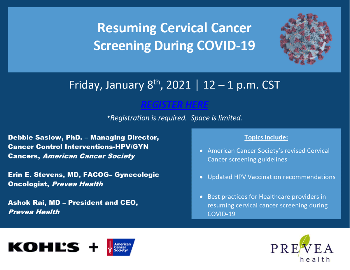 Resuming Cervical Cancer Screening During COVID-19